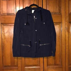 Navy blue waterproof jacket